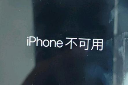 南木林苹果服务网点分享锁屏界面显示“iPhone 不可用”如何解决 