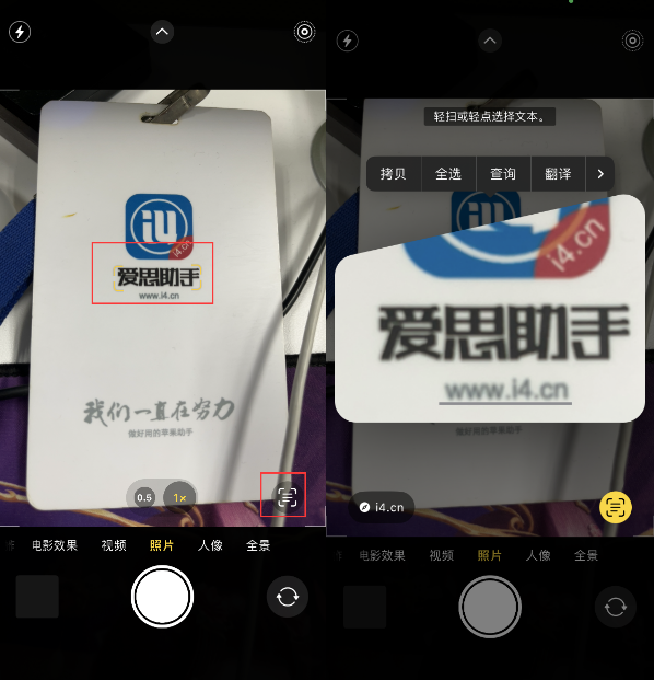 南木林苹果手机维修分享升级iOS 16后如何通过相机翻译文本 