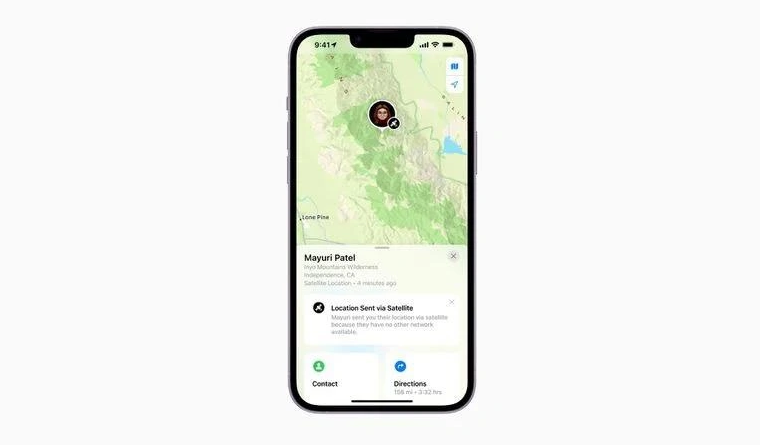 南木林苹果14维修分享iPhone14系列中 FindMy功能通过卫星分享位置方法教程 