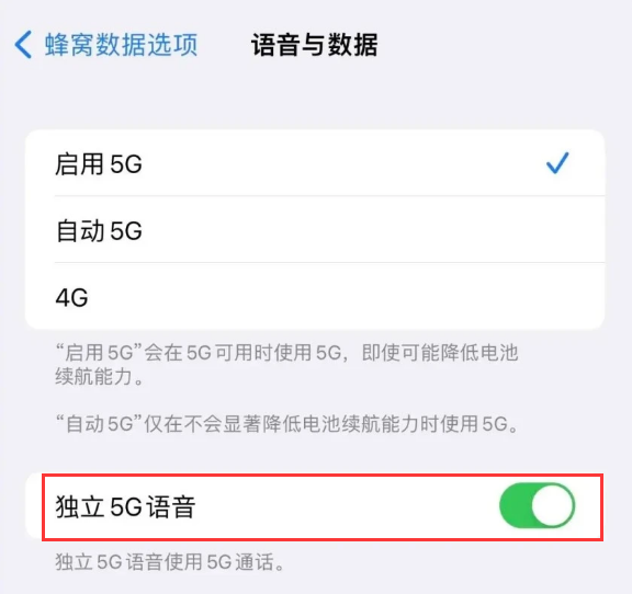 南木林苹果14维修分享iPhone 14 Pro如何开启VoNR 