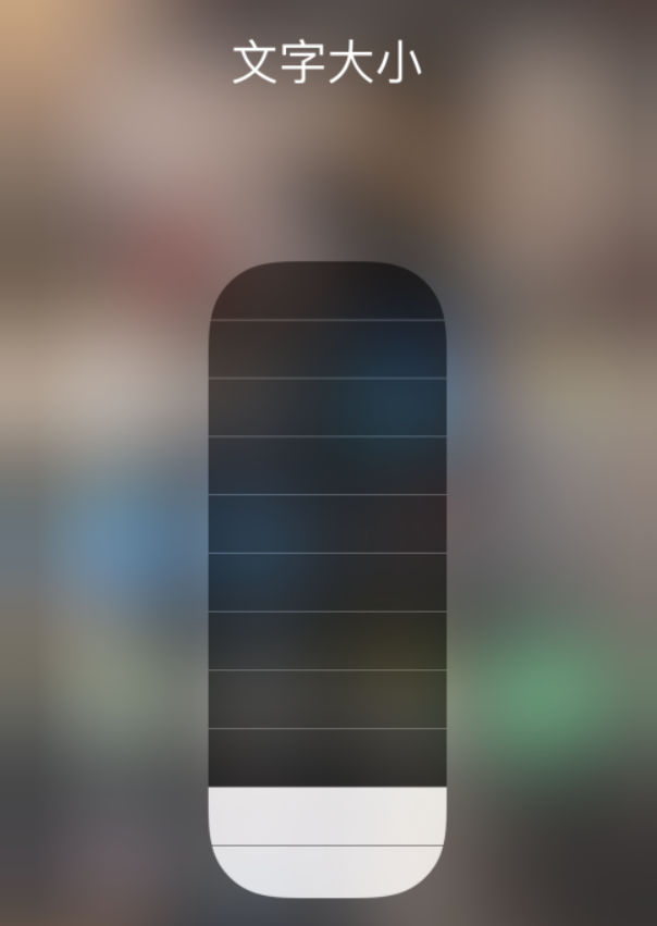 南木林苹果手机维修分享小技巧：在 iPhone 控制中心快速调节字体大小 