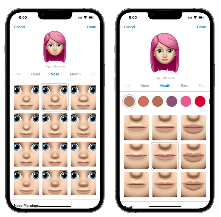 南木林苹果手机维修分享​iOS 16中的拟我表情有了哪些变化和升级 